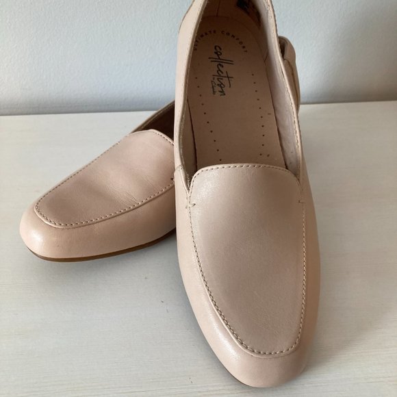 Clarks Shoes - Soft Pink Leather Clarks - New